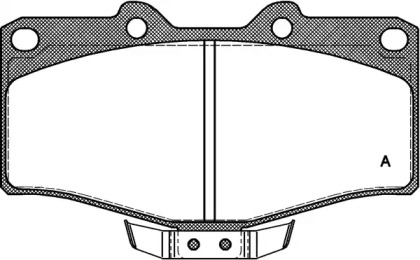 Комплект тормозных колодок OPEN PARTS BPA0315.04