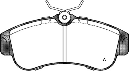 Комплект тормозных колодок OPEN PARTS BPA0320.00