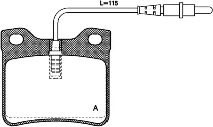 Комплект тормозных колодок OPEN PARTS BPA0321.02