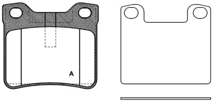 Комплект тормозных колодок OPEN PARTS BPA0321.10