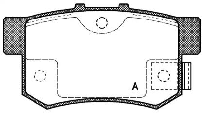 Комплект тормозных колодок OPEN PARTS BPA0325.02