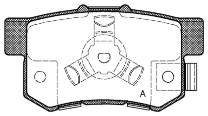 Комплект тормозных колодок OPEN PARTS BPA0325.04