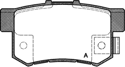 Комплект тормозных колодок OPEN PARTS BPA0325.12