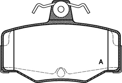 Комплект тормозных колодок OPEN PARTS BPA0343.00