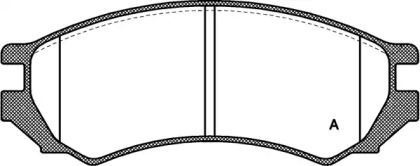 Комплект тормозных колодок OPEN PARTS BPA0344.00