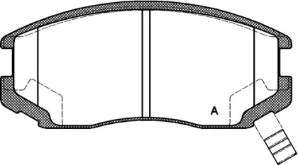 Комплект тормозных колодок OPEN PARTS BPA0357.22