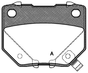 Комплект тормозных колодок OPEN PARTS BPA0365.21