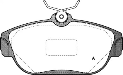 Комплект тормозных колодок OPEN PARTS BPA0368.00