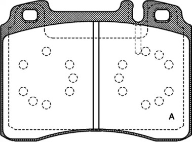 Комплект тормозных колодок OPEN PARTS BPA0379.00