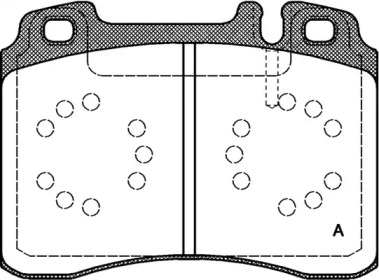 Комплект тормозных колодок OPEN PARTS BPA0379.20