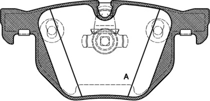 Комплект тормозных колодок OPEN PARTS BPA0381.60