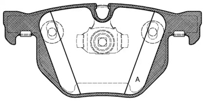 Комплект тормозных колодок OPEN PARTS BPA0381.61