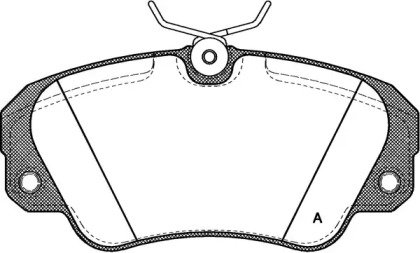 Комплект тормозных колодок OPEN PARTS BPA0382.00