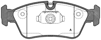 Комплект тормозных колодок OPEN PARTS BPA0384.40