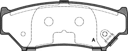 Комплект тормозных колодок OPEN PARTS BPA0389.12