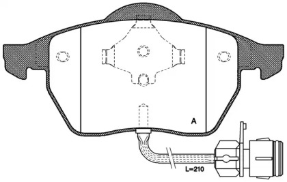 Комплект тормозных колодок OPEN PARTS BPA0390.02