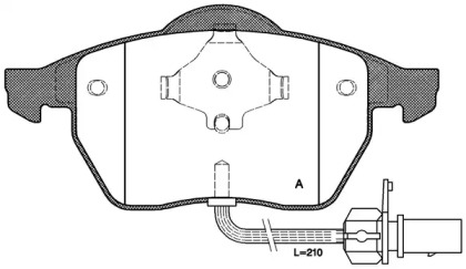 Комплект тормозных колодок OPEN PARTS BPA0390.11