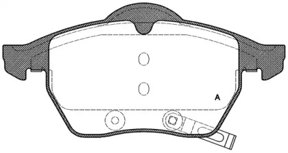 Комплект тормозных колодок OPEN PARTS BPA0390.32