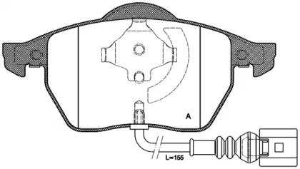 Комплект тормозных колодок OPEN PARTS BPA0390.41