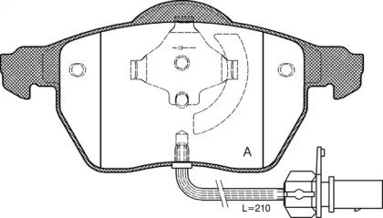 Комплект тормозных колодок OPEN PARTS BPA0390.52