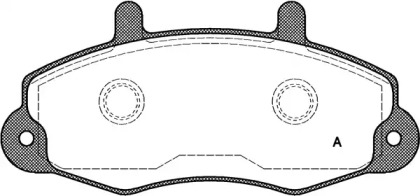 Комплект тормозных колодок OPEN PARTS BPA0391.00