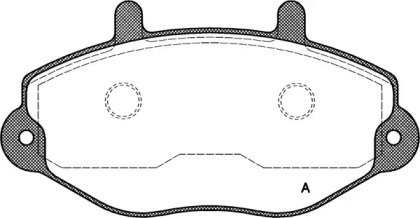 Комплект тормозных колодок OPEN PARTS BPA0392.00