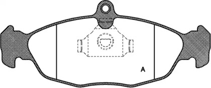 Комплект тормозных колодок OPEN PARTS BPA0393.00