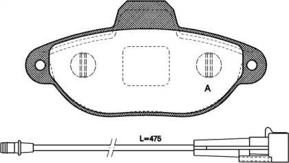 Комплект тормозных колодок OPEN PARTS BPA0414.01