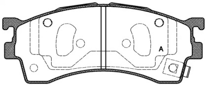 Комплект тормозных колодок OPEN PARTS BPA0415.12