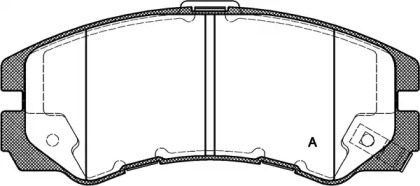 Комплект тормозных колодок OPEN PARTS BPA0425.22