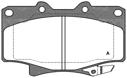 Комплект тормозных колодок OPEN PARTS BPA0429.04