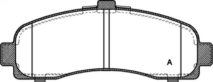 Комплект тормозных колодок OPEN PARTS BPA0431.10