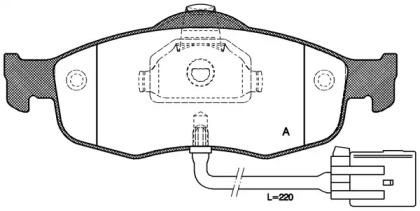 Комплект тормозных колодок OPEN PARTS BPA0432.02