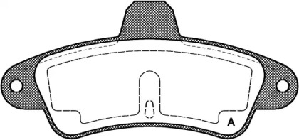 Комплект тормозных колодок OPEN PARTS BPA0433.00