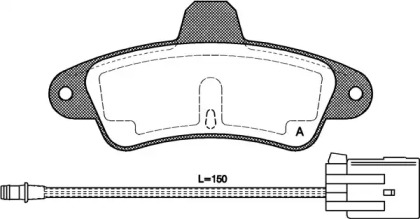 Комплект тормозных колодок OPEN PARTS BPA0433.02