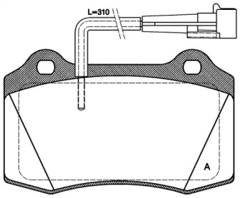 Комплект тормозных колодок OPEN PARTS BPA0434.22