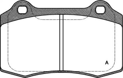 Комплект тормозных колодок OPEN PARTS BPA0434.30