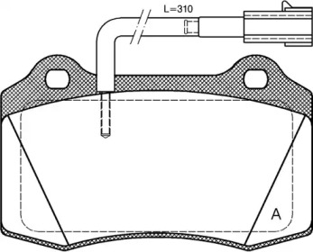 Комплект тормозных колодок OPEN PARTS BPA0434.32