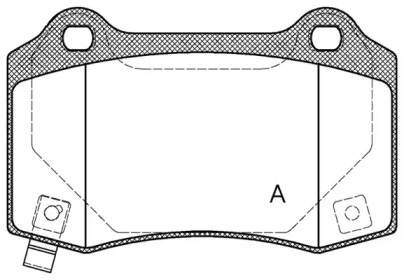 Комплект тормозных колодок OPEN PARTS BPA0434.54