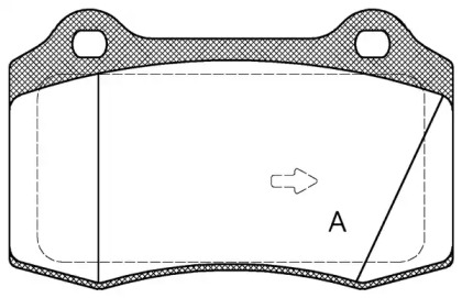 Комплект тормозных колодок OPEN PARTS BPA0434.55