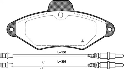 Комплект тормозных колодок OPEN PARTS BPA0438.04