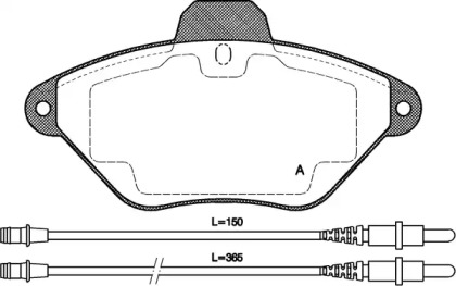 Комплект тормозных колодок OPEN PARTS BPA0439.04