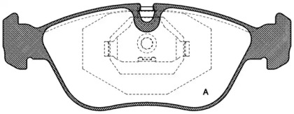 Комплект тормозных колодок OPEN PARTS BPA0446.00