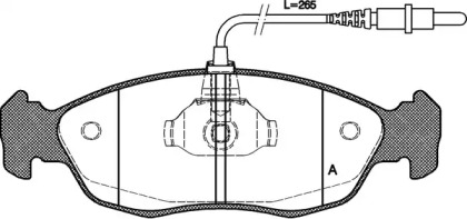 Комплект тормозных колодок OPEN PARTS BPA0461.02