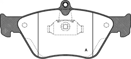 Комплект тормозных колодок OPEN PARTS BPA0468.00