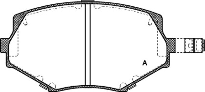 Комплект тормозных колодок OPEN PARTS BPA0478.02