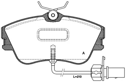 Комплект тормозных колодок OPEN PARTS BPA0480.21