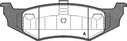 Комплект тормозных колодок OPEN PARTS BPA0482.40