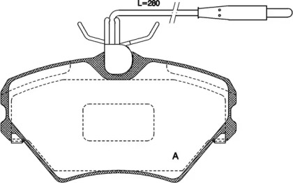 Комплект тормозных колодок OPEN PARTS BPA0485.02