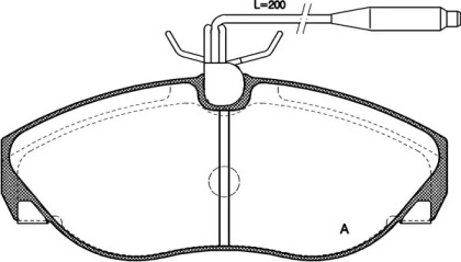 Комплект тормозных колодок OPEN PARTS BPA0486.02